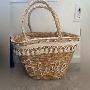 Bride Straw Tote